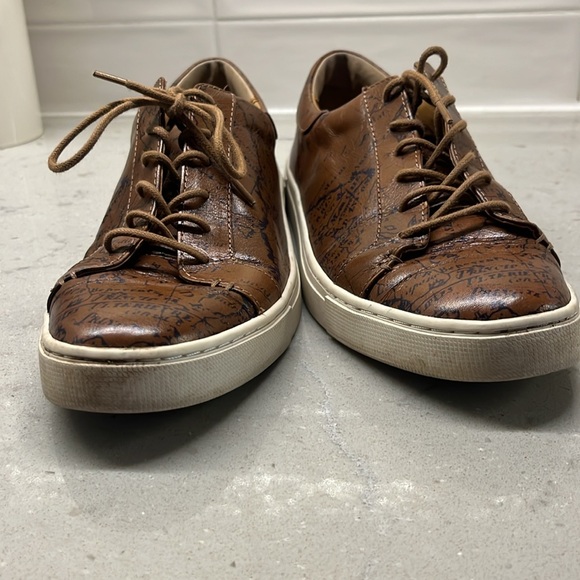 Patricia Nash Uma map pattern leather sneakers - Picture 9 of 10
